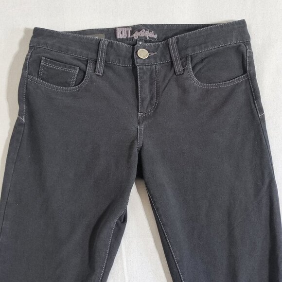 KUT from the Kloth jeans women's sz 8 black colour Jennifer Ultra Skinny stretch - Picture 2 of 15